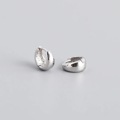 Elegante Ringform 925 Sterling Silber Ohrringe PX12