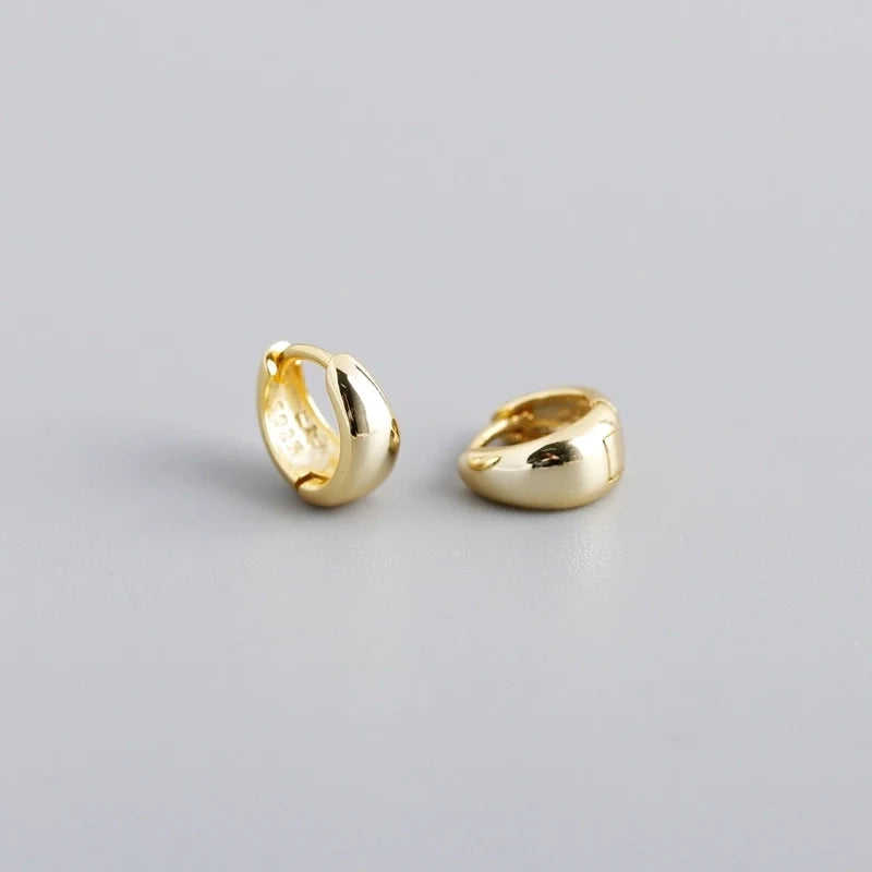 Gold Plated Sterling Silver Ring Earrings