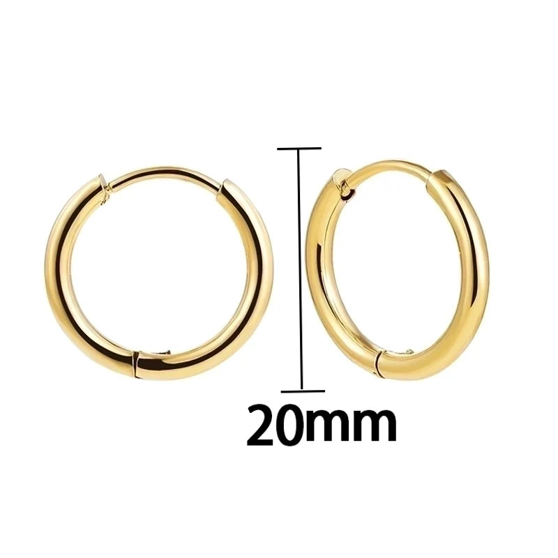 Gold Minimalist Hoop Earrings