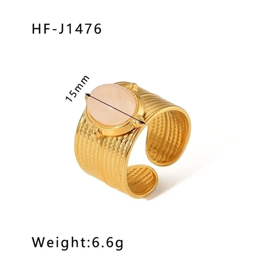 18K Gold Rose Ring