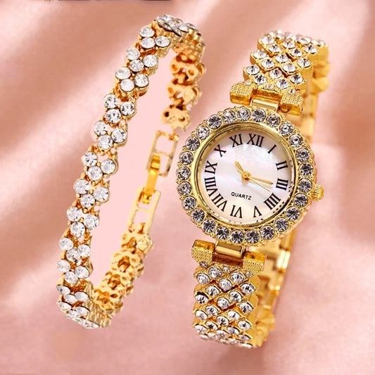 Stainless Steel Watch &amp; Bracelet Set