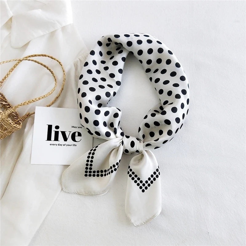 White Silk Scarf