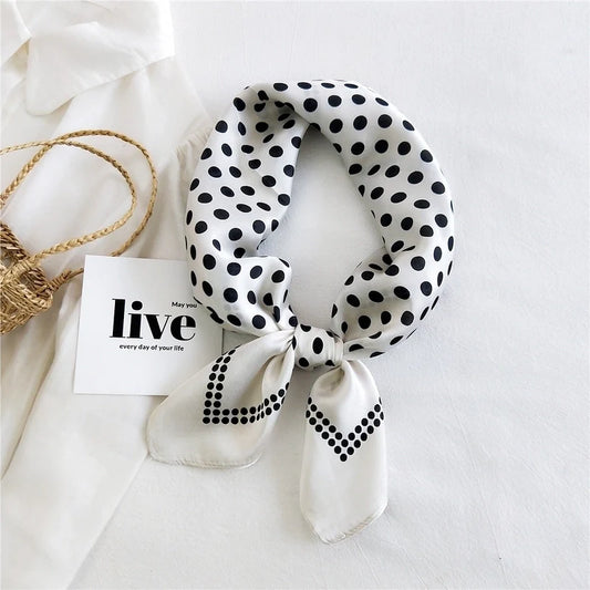 White Silk Scarf