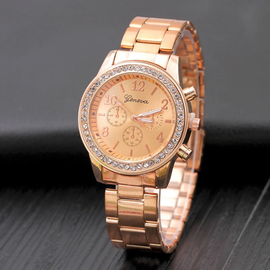 Geneva Rose Gold Watch