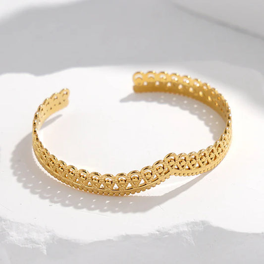 Gold-Plated Modern Bracelet