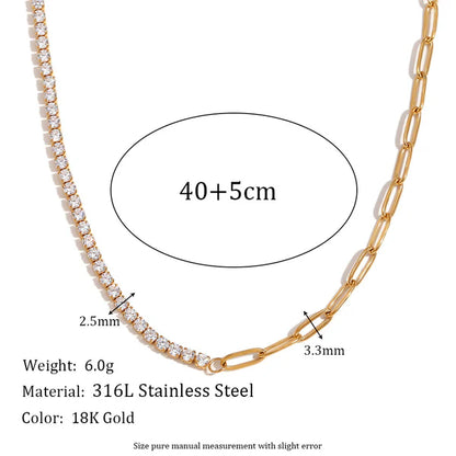 Gold Plated Stainless Steel Necklace