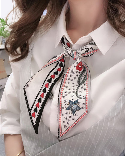 Star Geo Silk Scarf
