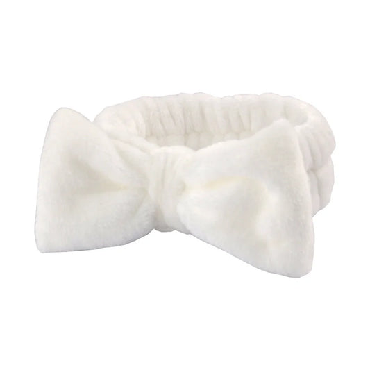 Plush White Hair Band