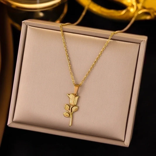 Gold Flower Necklace
