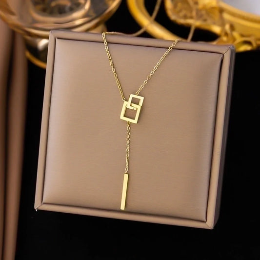 Gold Geometric Necklace