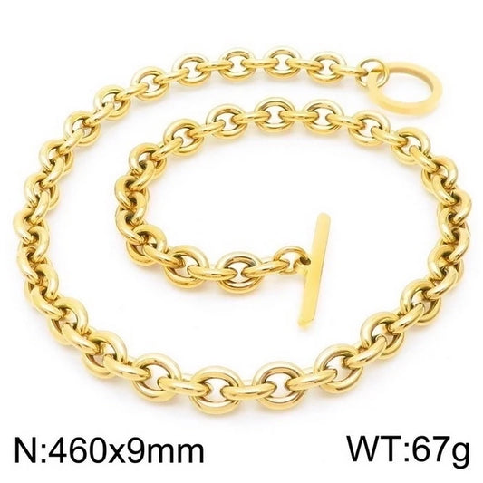 Stainless Steel Gold Plated Necklace