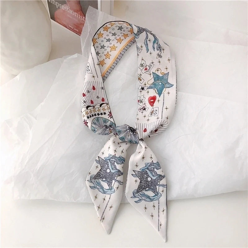 Star Geo Silk Scarf