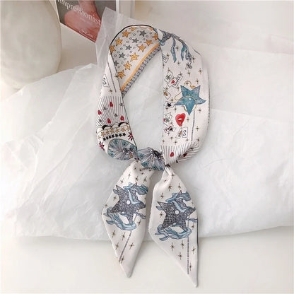 Star Geo Silk Scarf