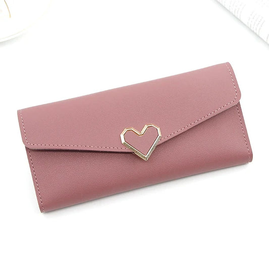 Deep Pink Heart-Lock Purse
