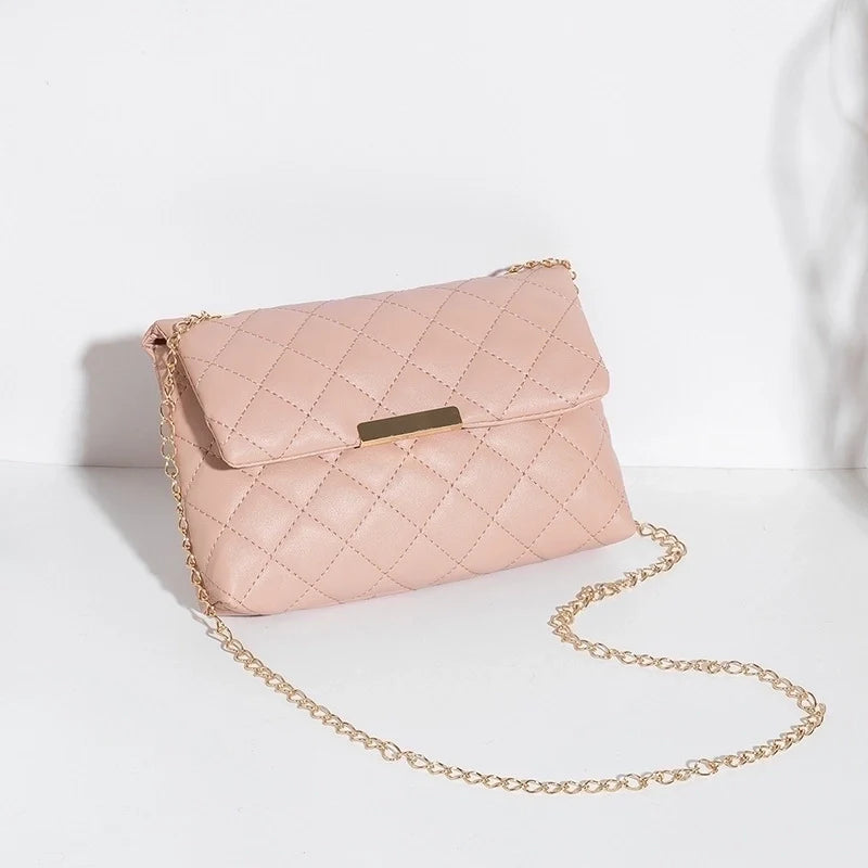 Stilvolle quadratische Rosenhandtasche FE11