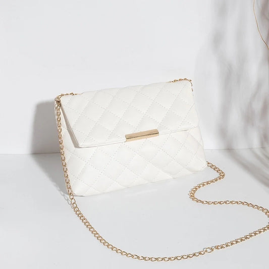 Square White Handbag